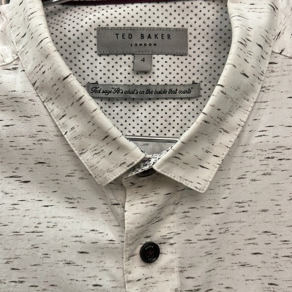 Ted Baker London White/Black Button Down Shirt - Picture 10 of 10